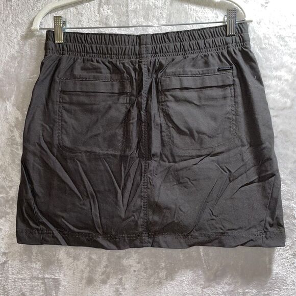 Prana Alana Skort Elastic Drawstring Gray Green Golf Hiking Women's Size M - Picture 3 of 14